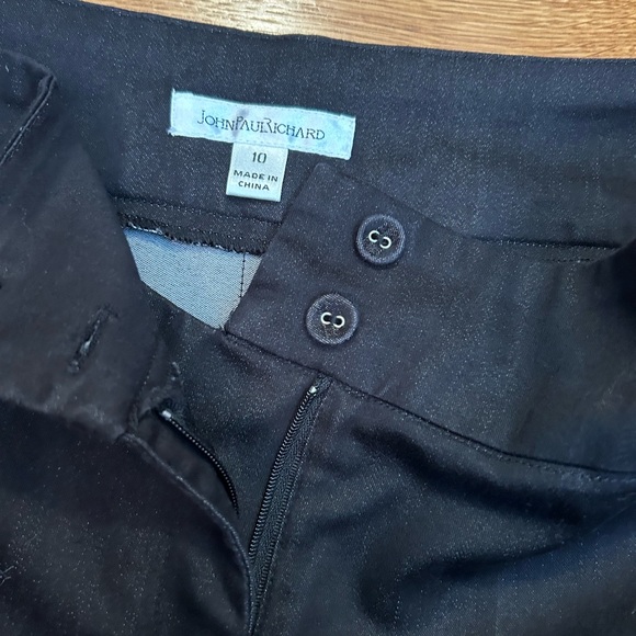 John Paul Richard Black Pants Women’s Size 10 - Picture 3 of 9